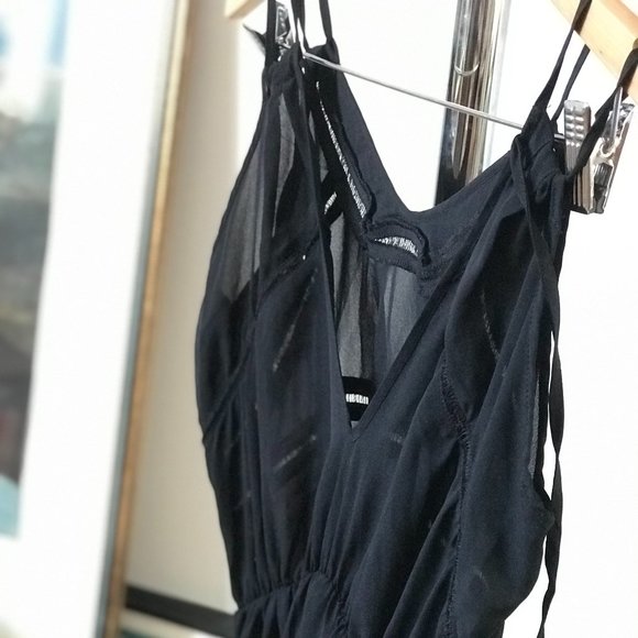 Black Maxi Beach Dress - Picture 1 of 7